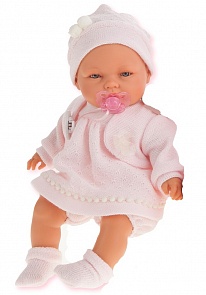 Кукла Соня в розовом, плачет, 37 см (Antonio Juans Munecas, 1443P)